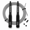 Corde à sauter CrossFit Very Bad Wod Velocity 2.0 câble gris transparent