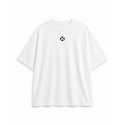 T-Shirt oversize unisexe blanc ALWAYS WITH MY BUDDYS | VERY BAD WOD