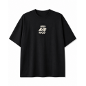 Unisex black oversized T-Shirt SAINT OF MY TIME | VERY BAD WOD