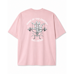 T-Shirt oversize unisexe rose clair HAND OF DESTINY | VERY BAD WOD