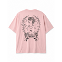 Unisex light pink oversized T-Shirt STRONG BEAUTY | VERY BAD WOD