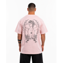T-Shirt oversize unisexe rose clair STRONG BEAUTY | VERY BAD WOD