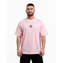Unisex light pink oversized T-Shirt STRONG BEAUTY | VERY BAD WOD