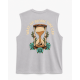 Very Bad Wod Oversized Muscle Tank Wake up before time cap Sage Green