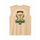 Very Bad Wod Oversized Muscle Tank Wake up before time cap Greige Brown