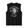 Very Bad Wod Oversized Muscle Tank Hand of Destiny Black