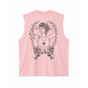 Muscle Tank Oversize Very Bad Wod Strong Beauty rose clair Muscle tank sport