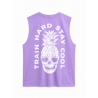 Muscle Tank Oversize Violet clair Train hard stay cool Very Bad Wod
