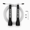 Corde à sauter gris transparent performance pour boxe et CrossFit®