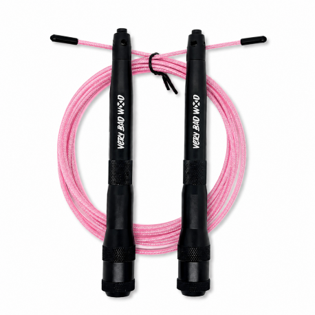 Corde à sauter Very Bad Wod Stormy noire câble rose