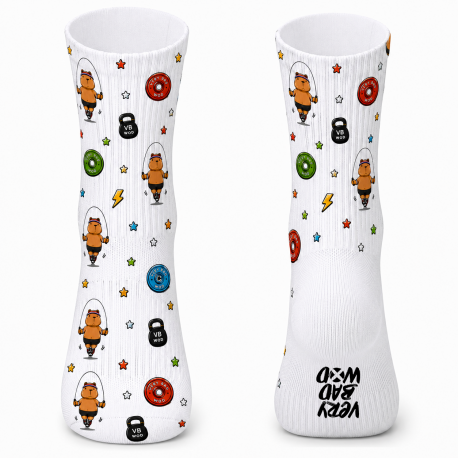 Chaussettes Very Bad Socks Capybara DU Blanc