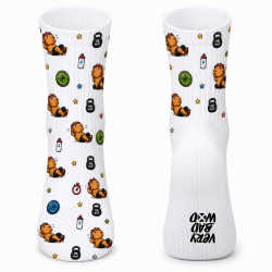 Chaussettes Very Bad Socks Capybara SITUP blanc à motifs pour fitness