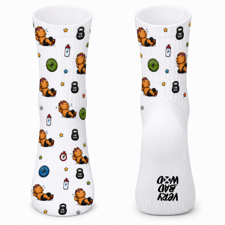 Chaussettes Very Bad Socks Capybara SITUP Blanc