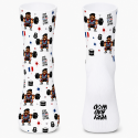 Very Bad Socks Stop Crying Man blanc à motifs, chaussettes CrossFit homme