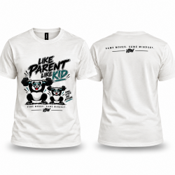 T-shirt Very Bad Wod Like Parent Like Kid Panda Beige