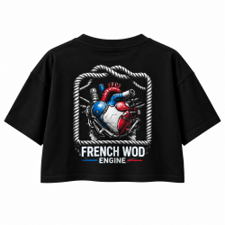 - French Wod Engine de dos : cœur mécanique bleu, blanc et rouge de la collection French Spirit.