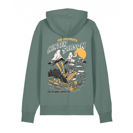 Sweat à capuche Barbell Regiment The Holideath Winter Season – Vert