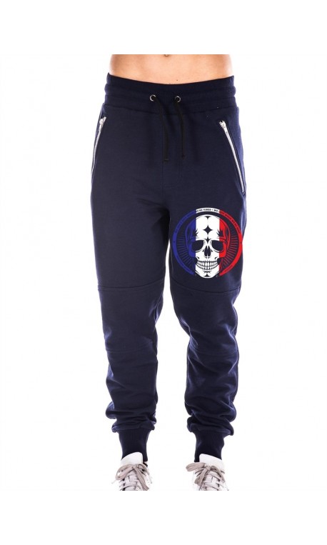 Boutique Jogging sport Femme Crossfit - Navy Bleu Pants French skull Boutique Jogging sport Femme Crossfit - Navy Bleu Pants French skull