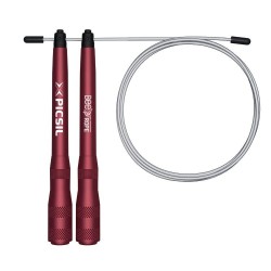 Corde à Sauter sport aluminium rouge Picsil
