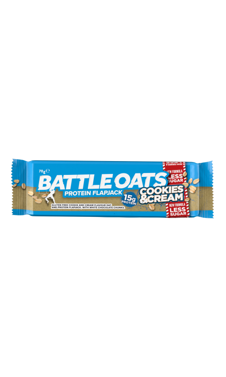 Barre protéiné Cookies & Cream - BATLLE OATS Barre protéiné Cookies & Cream - BATLLE OATS