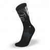Black workout socks SILVER | LITHE APPAREL