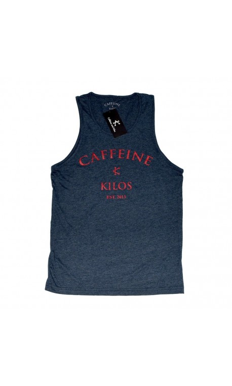 Débardeur large Homme Bleu navy pour CrossFiteur - CAFFEINE & KILOS Débardeur large Homme Bleu navy pour CrossFiteur - CAFFEINE & KILOS