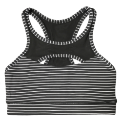 Brassière femme noir rayé blanc JAILHOUSE SAVAGE BARBELL