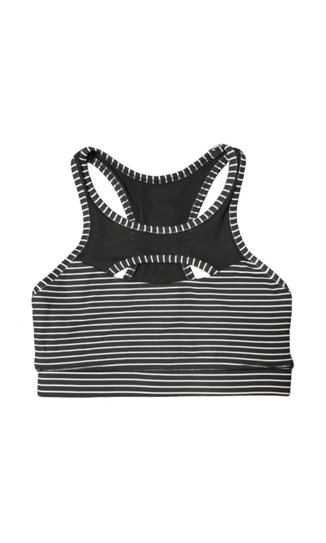 Brassière femme noir rayé blanc JAILHOUSE SAVAGE BARBELL