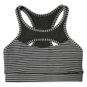 Brassière femme noir rayé blanc JAILHOUSE  pour athlète by SAVAGE BARBELL