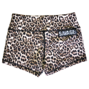 SAVAGE BARBELL Short  entraînement femme Marron LEOPARD