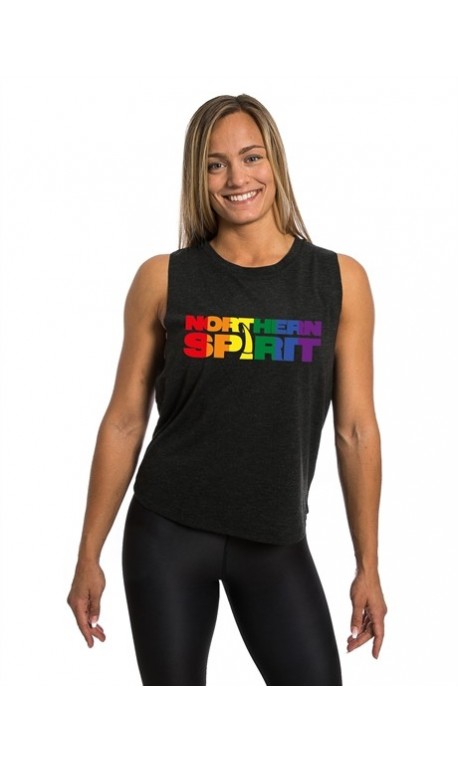 Boutique Débardeur noir Femme entrainement - Muscle Tank, Pride Skull Boutique Débardeur noir Femme entrainement - Muscle Tank, Pride Skull