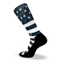 LITHE Chaussettes entraînement  Noires STARS AND STRIPES