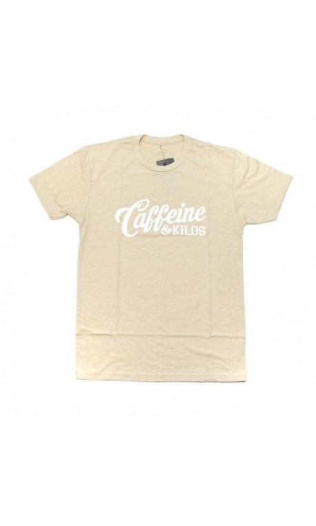 T-shirt entraînement homme Caffeine and Kilos - Script Logo T sand T-shirt entraînement homme Caffeine and Kilos - Script Logo T sand