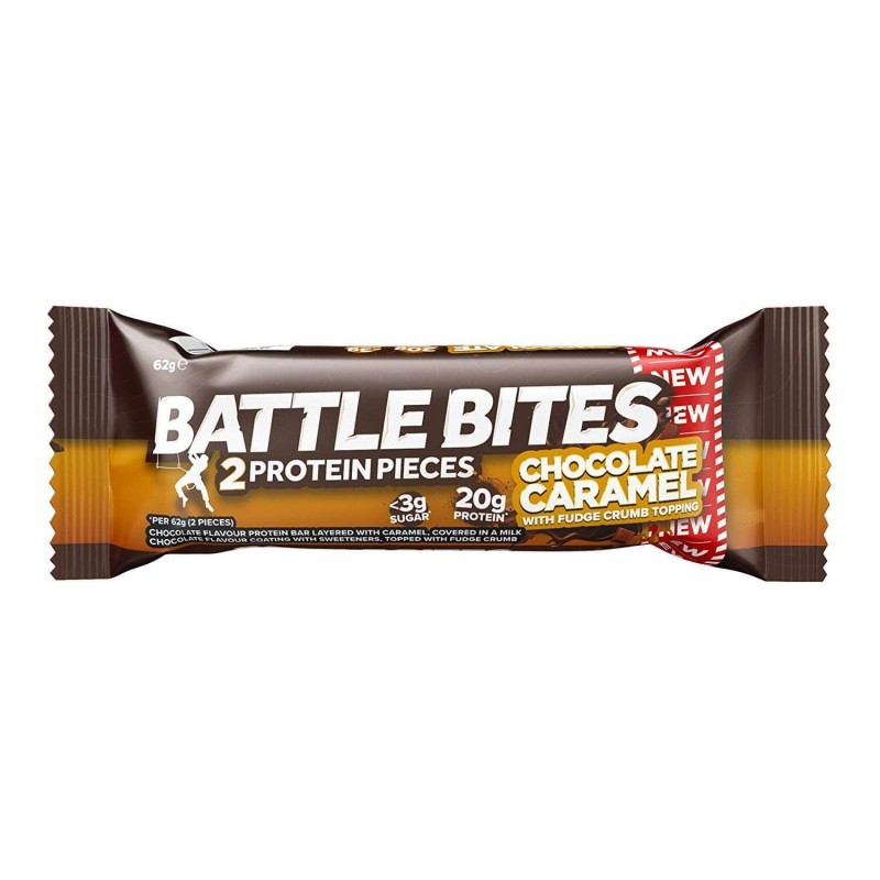 Protein bar + BATTLE SNACKS flavour Chocolate Caramel