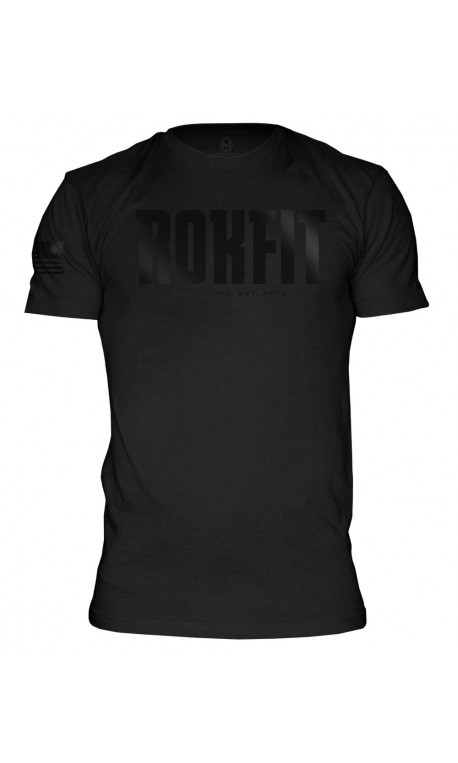 T-shirt black LOGO FLAG for men - ROKFIT T-shirt black LOGO FLAG for men - ROKFIT