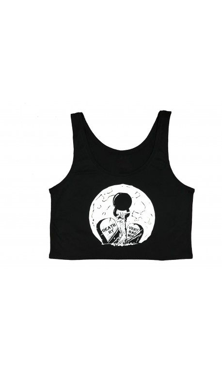 black crop workout tank