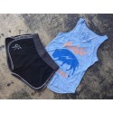 Débardeur femme bleu AMERICAN BISON |ROKFIT