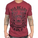 T-Shirt homme rouge DIA DE LOS DEADLIFT | PROJECT X