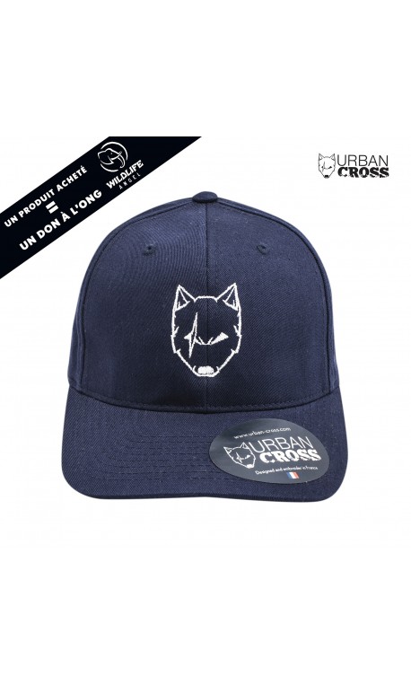 Navy blue SCARED WOLF cap | URBAN CROSS Navy blue SCARED WOLF cap | URBAN CROSS