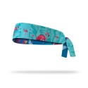 Reversible workout tie headband FLAMINGO| LITHE APPAREL