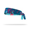 Reversible workout tie headband FLAMINGO| LITHE APPAREL