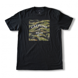 T-shirt Homme noir TIGER CAMO | CAFFEINE & KILOS