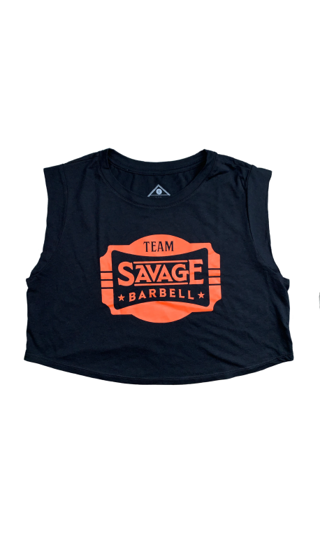 Débardeur large crop femme noir 2020 TEAM SAVAGE | SAVAGE BARBELL Débardeur large crop femme noir 2020 TEAM SAVAGE | SAVAGE BARBELL