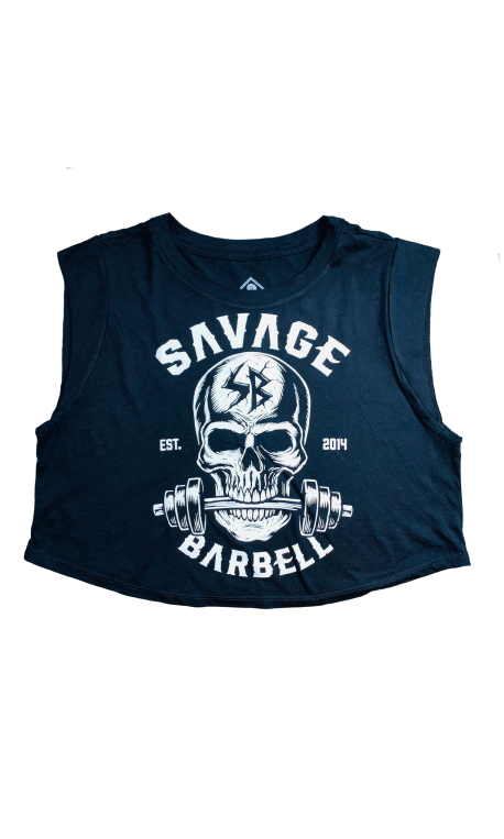 Débardeur large crop femme noir BITE ME | SAVAGE BARBELL Débardeur large crop femme noir BITE ME | SAVAGE BARBELL