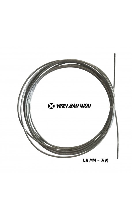 Cable 1,8 mm Gris non gainé 3 m| VERY BAD WOD