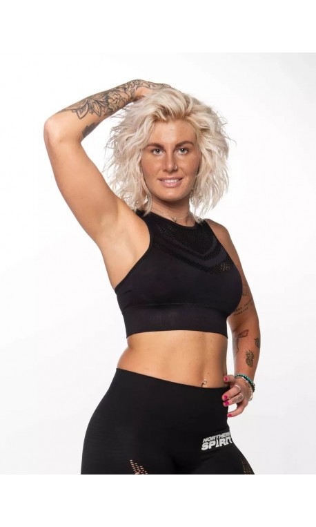 Crop top noir SEAMLESS| NORTHERN SPIRIT