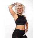 Crop top noir SEAMLESS| NORTHERN SPIRIT