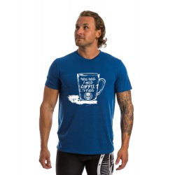 T-shirt blue FOCUS for men | NORTHERN SPIRIT