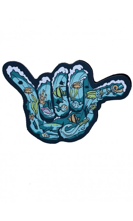Velcro blue woven patch MAUI MOANA SHAKA | PROJECT X Velcro blue woven patch MAUI MOANA SHAKA | PROJECT X