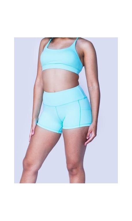 Training short blue BASIC for women | FEED ME FIGHT ME